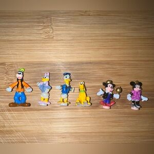6 Vintage Disney mickey mouse And Friends polly pocket figures